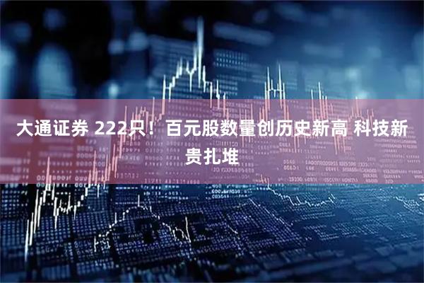大通证券 222只！百元股数量创历史新高 科技新贵扎堆